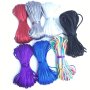 20M 1.5MM Rattail Satin Cord Macrame Beading Nylon Chinese Knot Rope For Crafts Jewelry Making Supplies