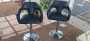 Chrome Base Leather Top Chairs