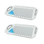 Anti Slip Serving Trays 2 Pack White