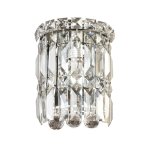 Giselle Round Crystal Wall Light Chrome Medium Large - Large