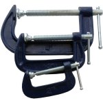 Tork Craft Clamp G 3PC Set 50 75 & 100MM