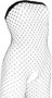 Madison Large Hole Fishnet Strapless Full-bodystocking Black