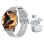 Men's Smartwatch & Bluetooth Earbuds Set 1.52 HD Fitness Watch Sports