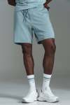 Embossed Fleece Shorts - XL Blue