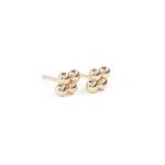 The Quattuor Stud Earrings In Yellow Gold - Standard - 8MM