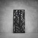 Laser Cut Screen - Design 057 - 2900 X 1400 X 20 Matt Black Indoor