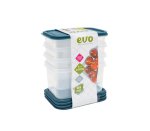 250ML 4 PC Snack Box Teal