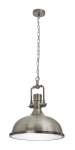 Loft Industrial Metal Pendant Light Satin