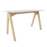 Simple A Desk White Or Natural - Natural