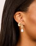 Goldair Gold Plated Diamante Pear Drop Huggie & Open Hoop Earrings 2 Pack