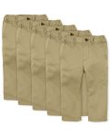 The Children's Place Baby Boys And Toddler Stretch Skinny Chino Pants Flax 5-PACK 18-24 Months Us
