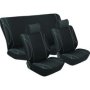 Stingray Monaco 6 Piece Seat Cover Set - Black & Grey