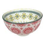 Red Yellow Flowers MINI Ceramic Bowl