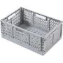 Fine Living Folding Crate Large Grey