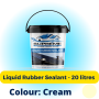 Liquid Rubber Sealant – 20 Litres – Cream