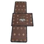 Smte Quality 2 Piece Brown Rubber Mat Set Small 60X40CM