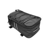 Motorcycle Waterproof Pu Leather Rack Rear Carrier Bag Capacity: 8L With Rain Cover
