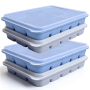 4PACK 15 Ice Cube Molds Trays With Lids Ice Maker Pop-out Whisky