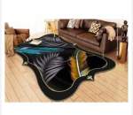 Smte Dream World 3D Printed European Style Rugs Black With Keychain