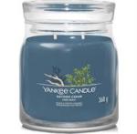 Yankee Candle Signature Collection Bayside Cedar Medium Jar - New Jar Design 2 Wicks Retail Box No Warranty
