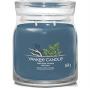 Yankee Candle Signature Collection Bayside Cedar Medium Jar - New Jar Design 2 Wicks Retail Box No Warranty