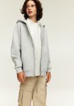 Scuba Zip-through Hoodie - Light Grey Marl