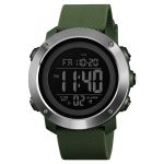 Men's Digital Sports Watch Military Green Waterproof Electronic Wristwatch
