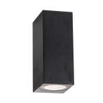 Up And Down Facing Rectangle Wall Light Black White Grey - Grey