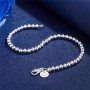 Elegant 925 Sterling Silvery Bracelet With Charm - Perfect For Everyday & Special Occasions