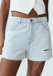 Feather Soft Denim Shorts - Pale Denim Blue