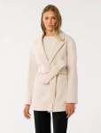 Adele Wrap Coat - 16 Cream
