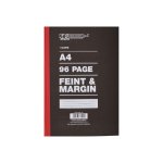 Hard Cover A4 96P 1 Quire Feint Ruled