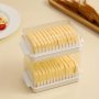 1PC Butter & Cheese Slicer Storage Container With Lid - Durable Pp Perfect For Rv Kitchens & Fridge Organization