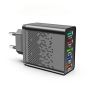 USB Charger 5 Port Fast Wall Power Adapter Compatible With Iphone Samsung Xiaomi Huawei