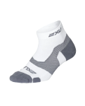 Vectr Light Cush 1 4 Crew Socks White Grey - X Large