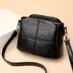MINI Simple Solid Color Crossbody Bag Pu Leather Textured Bag Purse Classic Fashion Versatile Shoulder Bag 22.99CM X 11.99CM X 1