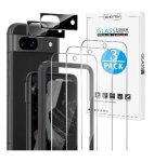 Google Pixel 8A Premium Tempered Glass Screen And Camera Lens Protector 5PK Omoton