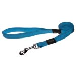 Rogz Pet Products Rogz Utility Extra Large 25MM Lumberjack Fixed Dog Lead - Turquoise Reflective