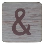 White Scrabble Block Symbol “&” 8.5CM X 8.5CM
