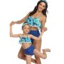 Matching Mom Or Daughter Blue Lagoon Frill Two-piece Bikini - XL