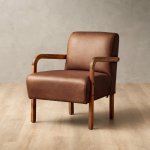 Palmiet Leather Armchair Blackwood