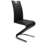 Modern Z-shape Dining Chair For Home Living - White