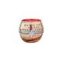 Red / Script Xmas Rose Bowl 7.8CMX7CM
