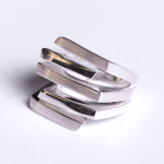 Bold Aiden 925 Sterling Silver Ring - 56 Silver