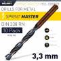 Alpen Sprint Master 3.3MM Hang Tab Din 10PACK Din 338