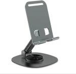 MINI Tablet Pad Phone Stand Holder Metal Rotation Desktop Adjustable Fold