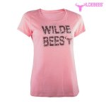 Ladies Vintage Dots Tee - Blush Pink 3XL