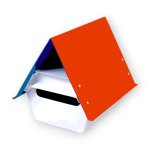 Post & Letter Box Galvanized Steel Red