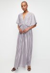 Edit Plisse Dolman Sleeve Maxi Dress-grey