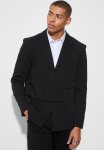 Oversized Boxy Layered Blazer - Black